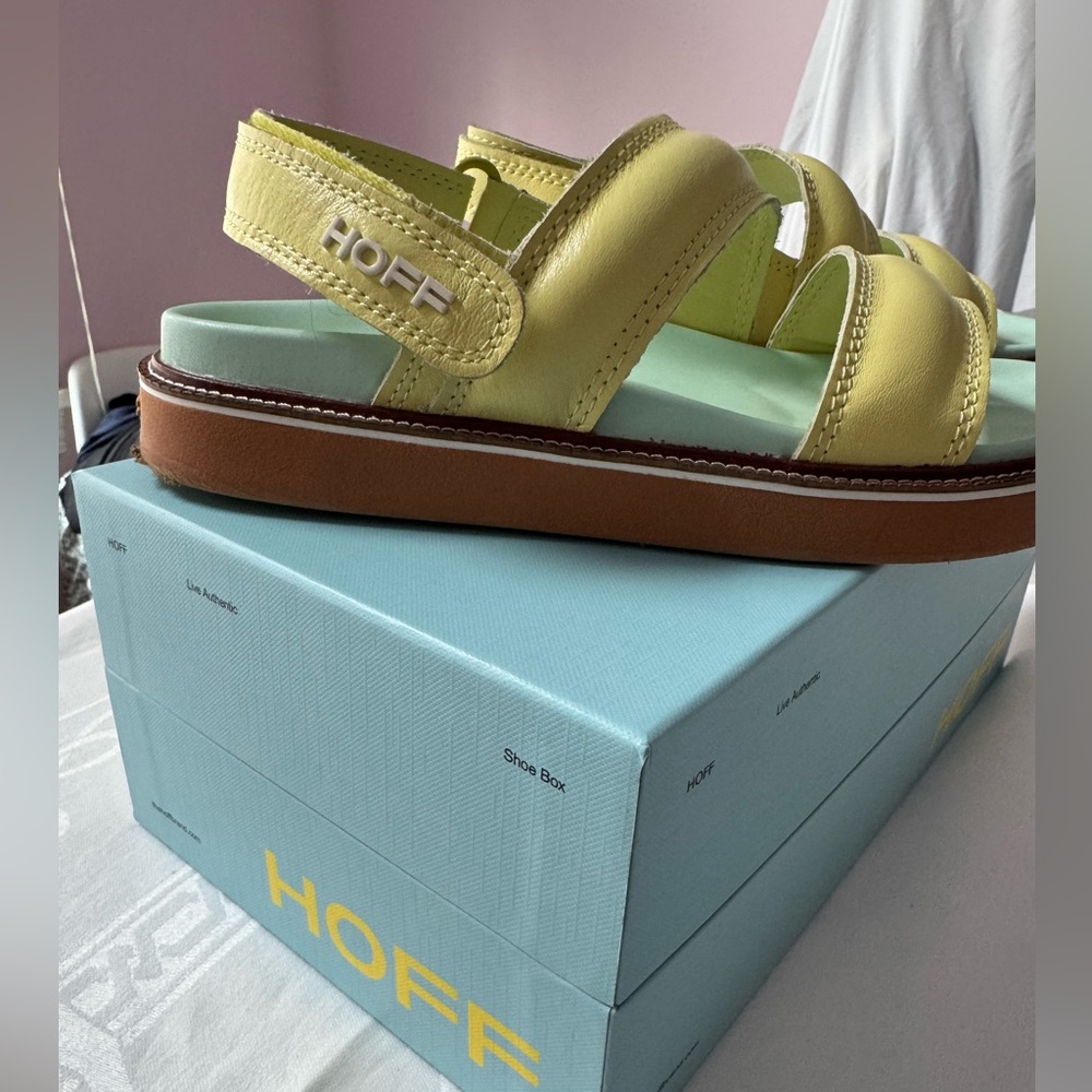 The Hoff Brand Road Lime Sandals - Picture 8 of 14